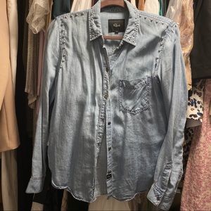 Rails cotton denim shirt